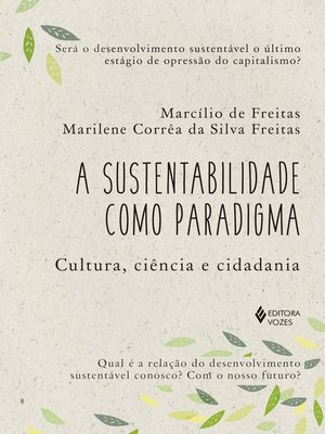 cover image of A sustentabilidade como paradigma